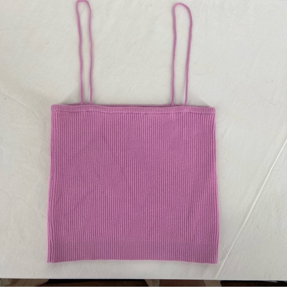 Brandy Melville,‎ 3 crop top tanks. pink, Grey, Blue + White. All One size - Picture 5 of 12